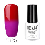 ROSALIND 7ML Gel Nail Polish Temperature Color Changing UV Nail Art Gel Lacquer Semi Permanent Gel Varnish For Nails Manicure