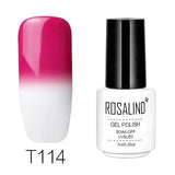 ROSALIND 7ML Gel Nail Polish Temperature Color Changing UV Nail Art Gel Lacquer Semi Permanent Gel Varnish For Nails Manicure