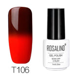 ROSALIND 7ML Gel Nail Polish Temperature Color Changing UV Nail Art Gel Lacquer Semi Permanent Gel Varnish For Nails Manicure