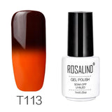 ROSALIND 7ML Gel Nail Polish Temperature Color Changing UV Nail Art Gel Lacquer Semi Permanent Gel Varnish For Nails Manicure