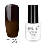 ROSALIND 7ML Gel Nail Polish Temperature Color Changing UV Nail Art Gel Lacquer Semi Permanent Gel Varnish For Nails Manicure