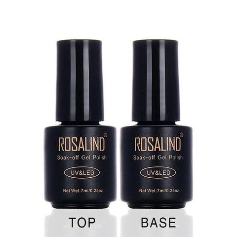 ROSALIND 7ML Gel Polish Nude Color Gel Nail Polish Semi Permanent Nail Art UV LED Acrylic Soak Off Gel White Varnish
