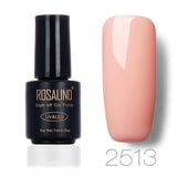 ROSALIND 7ML Gel Polish Nude Color Gel Nail Polish Semi Permanent Nail Art UV LED Acrylic Soak Off Gel White Varnish