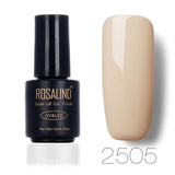 ROSALIND 7ML Gel Polish Nude Color Gel Nail Polish Semi Permanent Nail Art UV LED Acrylic Soak Off Gel White Varnish