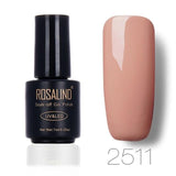 ROSALIND 7ML Gel Polish Nude Color Gel Nail Polish Semi Permanent Nail Art UV LED Acrylic Soak Off Gel White Varnish