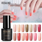 ROSALIND 7ML Gel Polish Nude Color Gel Nail Polish Semi Permanent Nail Art UV LED Acrylic Soak Off Gel White Varnish
