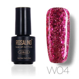 ROSALIND 7ML Nail Polish Gel Varnish Diamond Glitter Gel W01-29 Gel Nail Polish Nail Art UV&LED Soak-Off Glitter Manicure nails