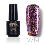 ROSALIND 7ML Nail Polish Gel Varnish Diamond Glitter Gel W01-29 Gel Nail Polish Nail Art UV&LED Soak-Off Glitter Manicure nails