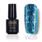 ROSALIND 7ML Nail Polish Gel Varnish Diamond Glitter Gel W01-29 Gel Nail Polish Nail Art UV&LED Soak-Off Glitter Manicure nails