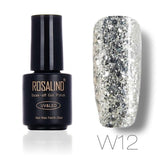 ROSALIND 7ML Nail Polish Gel Varnish Diamond Glitter Gel W01-29 Gel Nail Polish Nail Art UV&LED Soak-Off Glitter Manicure nails