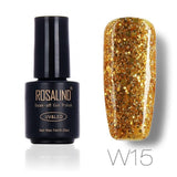 ROSALIND 7ML Nail Polish Gel Varnish Diamond Glitter Gel W01-29 Gel Nail Polish Nail Art UV&LED Soak-Off Glitter Manicure nails