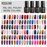 ROSALIND 7ML Nail Polish Gel Varnish UV gel nail polish Set For Manicure Off Gellak White Prime Hybrid Nail Art Design Extension