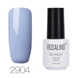 ROSALIND 7ML Pure Color Series Gel Nail Polish Nail Art Gel Varnish For Nail Extension Gel Lacquer Primer Design Manicure Polish