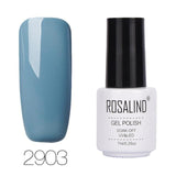 ROSALIND 7ML Pure Color Series Gel Nail Polish Nail Art Gel Varnish For Nail Extension Gel Lacquer Primer Design Manicure Polish