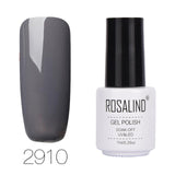 ROSALIND 7ML Pure Color Series Gel Nail Polish Nail Art Gel Varnish For Nail Extension Gel Lacquer Primer Design Manicure Polish