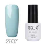 ROSALIND 7ML Pure Color Series Gel Nail Polish Nail Art Gel Varnish For Nail Extension Gel Lacquer Primer Design Manicure Polish