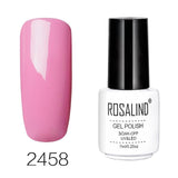 ROSALIND 7ML Pure Color Series Gel Nail Polish Nail Art Gel Varnish For Nail Extension Gel Lacquer Primer Design Manicure Polish