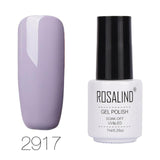 ROSALIND 7ML Pure Color Series Gel Nail Polish Nail Art Gel Varnish For Nail Extension Gel Lacquer Primer Design Manicure Polish