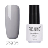 ROSALIND 7ML Pure Color Series Gel Nail Polish Nail Art Gel Varnish For Nail Extension Gel Lacquer Primer Design Manicure Polish