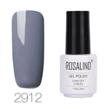 ROSALIND 7ML Pure Color Series Gel Nail Polish Nail Art Gel Varnish For Nail Extension Gel Lacquer Primer Design Manicure Polish