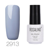 ROSALIND 7ML Pure Color Series Gel Nail Polish Nail Art Gel Varnish For Nail Extension Gel Lacquer Primer Design Manicure Polish