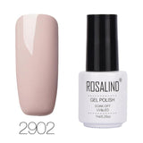 ROSALIND 7ML Pure Color Series Gel Nail Polish Nail Art Gel Varnish For Nail Extension Gel Lacquer Primer Design Manicure Polish