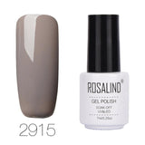 ROSALIND 7ML Pure Color Series Gel Nail Polish Nail Art Gel Varnish For Nail Extension Gel Lacquer Primer Design Manicure Polish