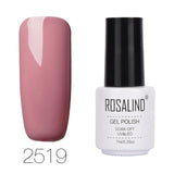 ROSALIND 7ML Pure Color Series Gel Nail Polish Nail Art Gel Varnish For Nail Extension Gel Lacquer Primer Design Manicure Polish