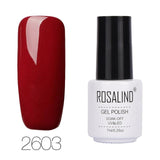 ROSALIND 7ML Pure Color Series Gel Nail Polish Nail Art Gel Varnish For Nail Extension Gel Lacquer Primer Design Manicure Polish