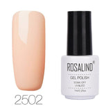 ROSALIND 7ML Pure Color Series Gel Nail Polish Nail Art Gel Varnish For Nail Extension Gel Lacquer Primer Design Manicure Polish