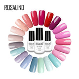 ROSALIND 7ML Pure Color Series Gel Nail Polish Nail Art Gel Varnish For Nail Extension Gel Lacquer Primer Design Manicure Polish