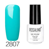 ROSALIND 7ML UV Gel Nail Polish Semi Permanent enamel Nails Art Design Prime UV LED Acrylic for Off gellak White Gel Varnish