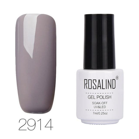 ROSALIND 7ML UV Gel Nail Polish Semi Permanent enamel Nails Art Design Prime UV LED Acrylic for Off gellak White Gel Varnish