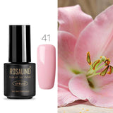 ROSALIND 7ML UV Gel Varnish Nail Polish Set For Manicure Gellak Semi Permanent Hybrid Nails Art Off Prime White gel nail polish