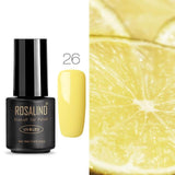 ROSALIND 7ML UV Gel Varnish Nail Polish Set For Manicure Gellak Semi Permanent Hybrid Nails Art Off Prime White gel nail polish