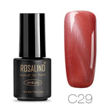 ROSALIND 7ml Cat Eye Series Nail Polish  Nail Art Gel Soak Off Nail Gel Polish Semi Vernis Permanant gel lacuqer 2019 Top