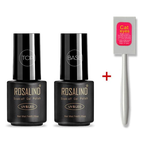 ROSALIND 7ml Cat Eye Series Nail Polish  Nail Art Gel Soak Off Nail Gel Polish Semi Vernis Permanant gel lacuqer 2019 Top