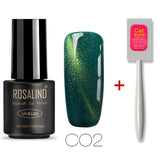 ROSALIND 7ml Cat Eye Series Nail Polish  Nail Art Gel Soak Off Nail Gel Polish Semi Vernis Permanant gel lacuqer 2019 Top