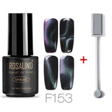 ROSALIND 7ml Cat Eye Series Nail Polish  Nail Art Gel Soak Off Nail Gel Polish Semi Vernis Permanant gel lacuqer 2019 Top