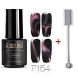 ROSALIND 7ml Cat Eye Series Nail Polish  Nail Art Gel Soak Off Nail Gel Polish Semi Vernis Permanant gel lacuqer 2019 Top