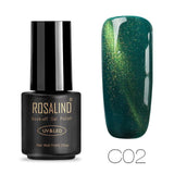 ROSALIND 7ml Cat Eye Series Nail Polish  Nail Art Gel Soak Off Nail Gel Polish Semi Vernis Permanant gel lacuqer 2019 Top