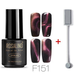 ROSALIND 7ml Cat Eye Series Nail Polish  Nail Art Gel Soak Off Nail Gel Polish Semi Vernis Permanant gel lacuqer 2019 Top