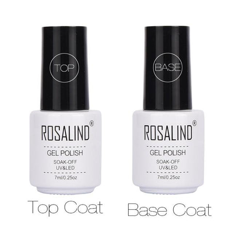 ROSALIND 7ml Green Color UV Nail Gel Polish set for manicure Gel Varnish Soak Off UV White Bottle Semi Permanent Nail Art