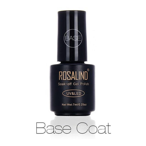 ROSALIND 7ml Matte Top Coat Nail Polish UV LED Nail Gel Polish Semi Vernis Permanent Gel Varnish Solid Color Base Coat