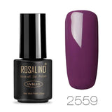 ROSALIND 7ml Nail Gel Polish Noble Purple Color series  Soak-off UV LED lamp Gel Varnish Semi Permanent Nail Lacquer