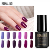 ROSALIND 7ml Nail Gel Polish Noble Purple Color series  Soak-off UV LED lamp Gel Varnish Semi Permanent Nail Lacquer