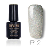 ROSALIND 7ml Nail Gel Polish Rainbow Shimmer R01-29 Gel Nail Polish Nail Art  UV LED Semi Permanent Gel Lacquer