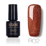 ROSALIND 7ml Nail Gel Polish Rainbow Shimmer R01-29 Gel Nail Polish Nail Art  UV LED Semi Permanent Gel Lacquer