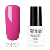 ROSALIND 7ml Nail Polish Pure Nails Art Gel Polish Soak Off Nail Extension Builder Semi Permanent Need Base Primer For Manicure