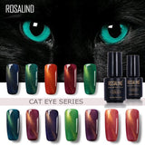 ROSALIND Cat Eye Gel Nail Polish 7ML 3D Magicial Gel Lacquer Semi Permanent Nail Art Manicure UV Color Soak off Gel Varnish